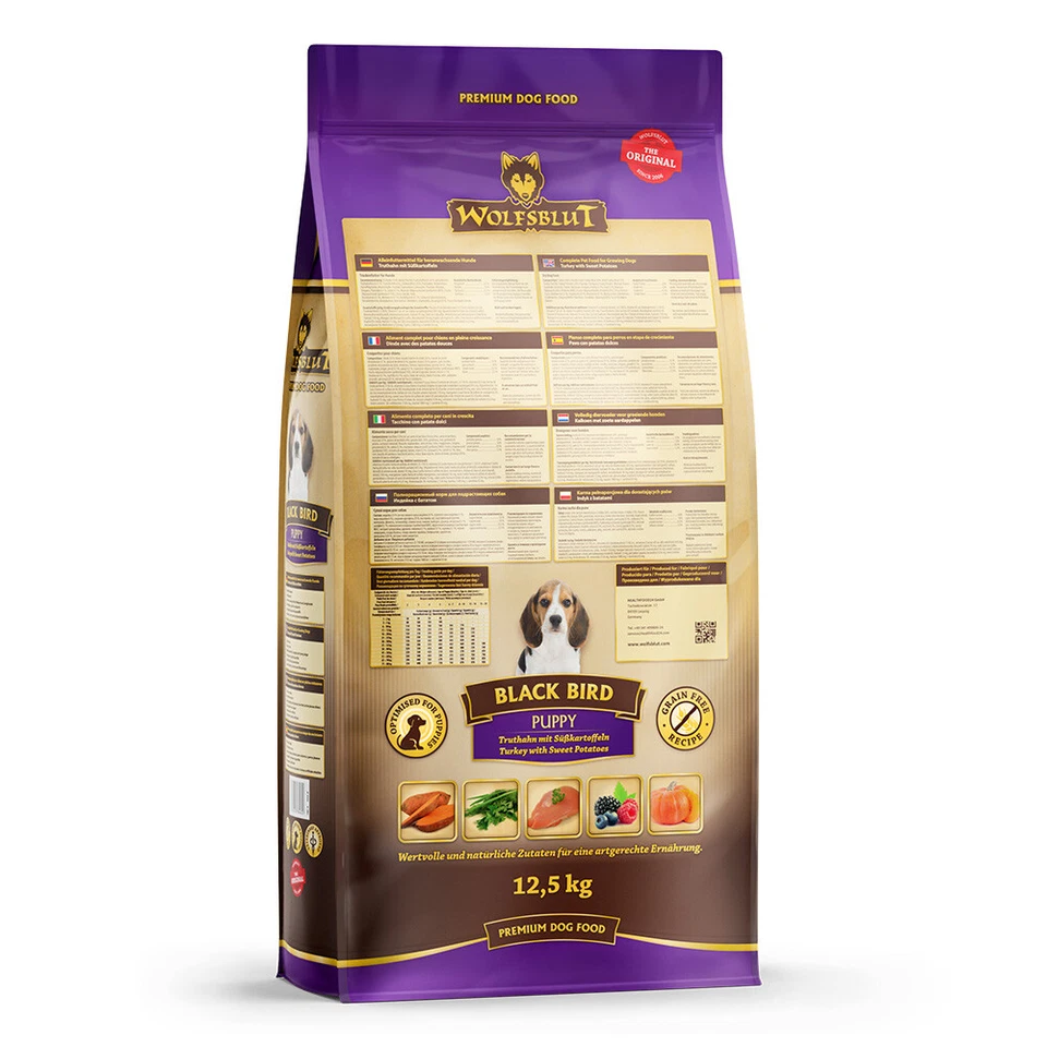 Wolfsblut - Puppy - Black Bird - Truthahn und Süßkartoffel - 12,5 kg - Bild 3 von 4