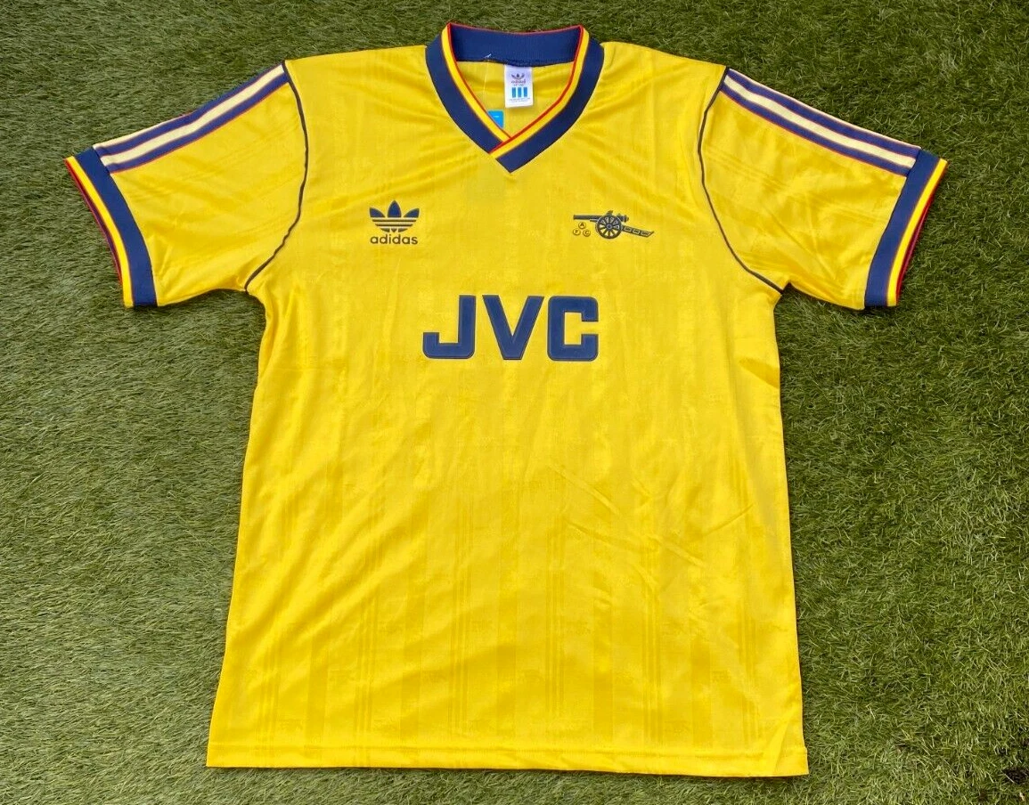 Arsenal retro away best sale shirt