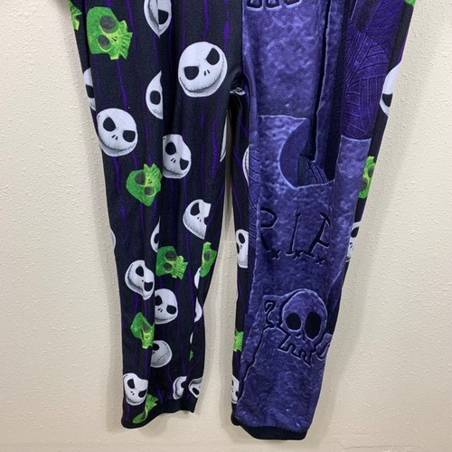 The Nightmare Before Christmas Men’s Jack Skellington One Piece Pajamas Size XL - Picture 3 of 7