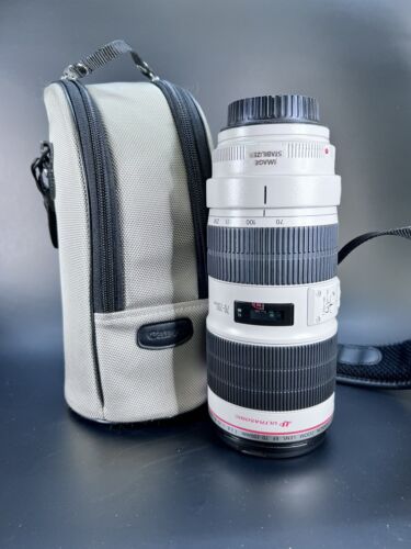 Canon EF 70–200 mm f2,8 L IS II USM Objektiv sehr guter Zustand mit Kappen & Etui - Bild 1 von 8