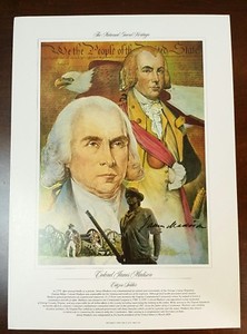 The National Guard Heritage Collectible 10 X 14 Print Colonel James Madison