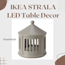 IKEA LED Table Decoration   Beige/Grey STRALA  Battery-Operate  FLAT SHIP