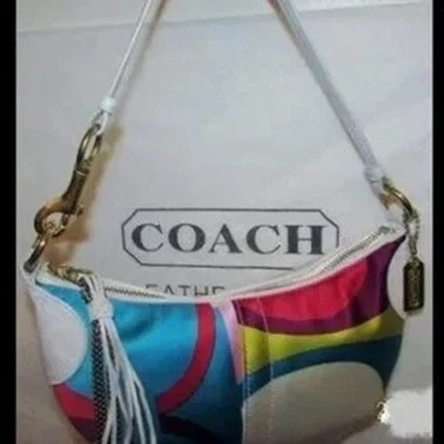 Mini bolso de seda Coach KIDEE vintage Foto 2 de 4