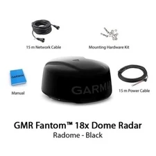 Garmin Gmr Fantom 18x Radar Black 50 Watt 18" Dome With 15m Cables 010-02584-10