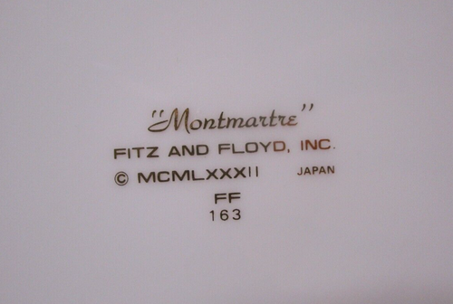 2er Set ~ Fitz & Floyd MONTMARTRE Suppenschüssel mit Rand - Bild 8 von 8
