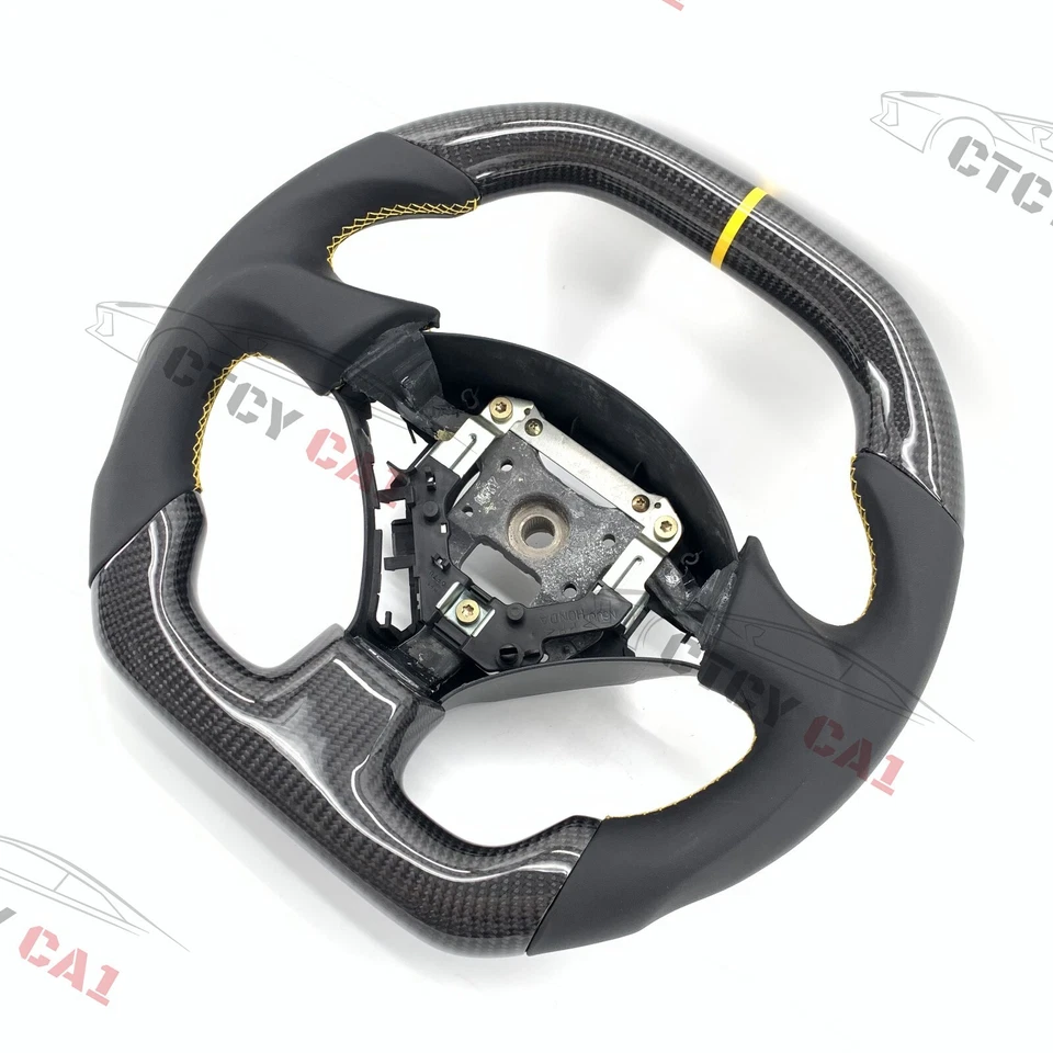 Custom Carbon Fiber Steering Wheel For Honda S2000 2000-2009 Civic (SI) 2002-05 - Image 3 of 4