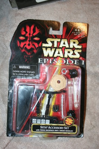 Set accessori Sith STAR WARS episodio 1 - sigillato - con zaino e missili! - Foto 2 di 3