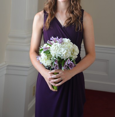 aubergine purple bridesmaid dresses ELARA