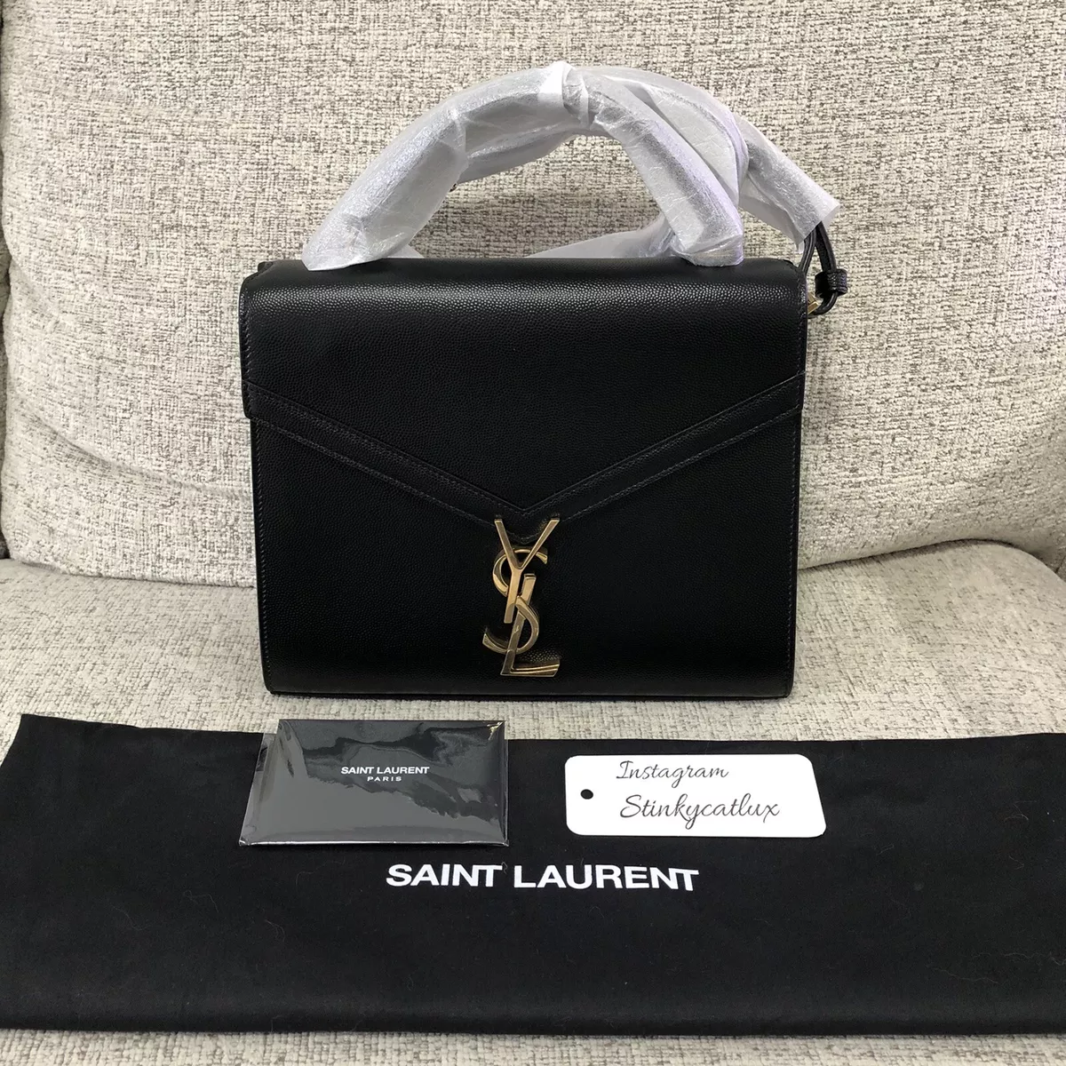 Saint Laurent Medium Cassandra Calfskin Shoulder Bag