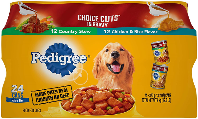 pedigree canned dog food 24 pack