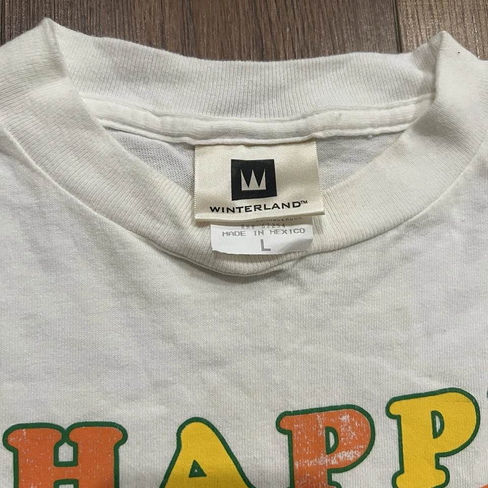 Vintage Winterland Tag Happy Halloween T Shirt Tee Witch Pumpkin Size Large - Image 2 of 4