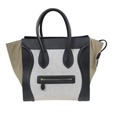 CELINE Tricolor Handbag 165212TSL38NO leather Luggage mini shopper used