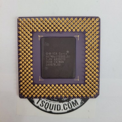 VIA Cyrix III CPU Processor A320CT0 667MHz 133FSB 1.9V Socket 370 133x5 Vtg GOOD