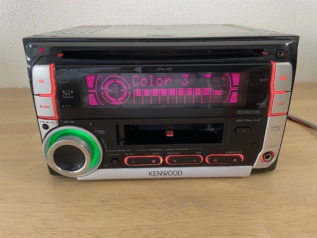 KENWOOD DPX-40 2DIN Car Audio CD Cassette Player With Bluetooth