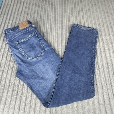American Eagle Men s Jeans 30x34 (30x32) Original Straight Blue Airflex+ Denim