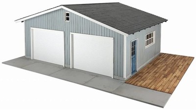 Kobaani Model Studio 1/24 Sweet Style Garage Life Series 2-Car Garage Wooden