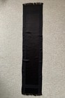 marc jacobs Rectangle scarf Oblong Black Fringe 49”X 11” Made In Italy — photo 2