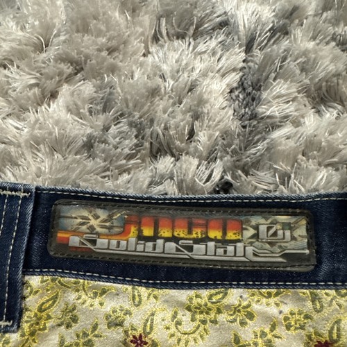 GRAIL Vintage 90’s JNCO Solid State Baggy Wide Leg Rave Jeans Size 7 32x32 Y2K - Bild 12 von 17