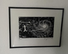 A.R. PENNACK, serigrafia - “KOSMOS” - FIRMATA - GRAFICA - CORNICE - “HC- EDIZIONE”