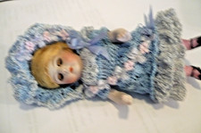 FRENCH DRESS + HAT Only- Fits a 4.5" MIGNONETTE KESTNER ALL BISQUE  ANTIQUE DOLL