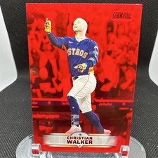 2025 Topps Stadium Club Red Foil Christian Walker #29 Houston Astros Baseball