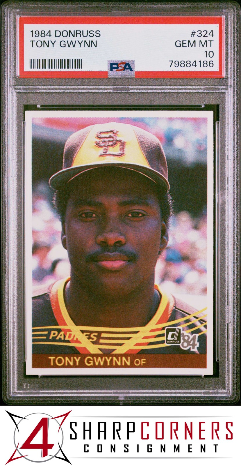 1984 DONRUSS #324 TONY GWYNN PADRES HOF PSA 10