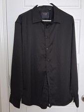 FLEX by Van Heusen Men's Black Long Sleeve Button Down Dress Shirt Size L