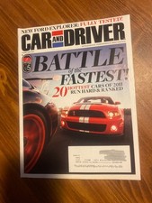 Car and Driver Magazine February 2011 20 Hottest Cars of 2011 Run Hard  Ranked 