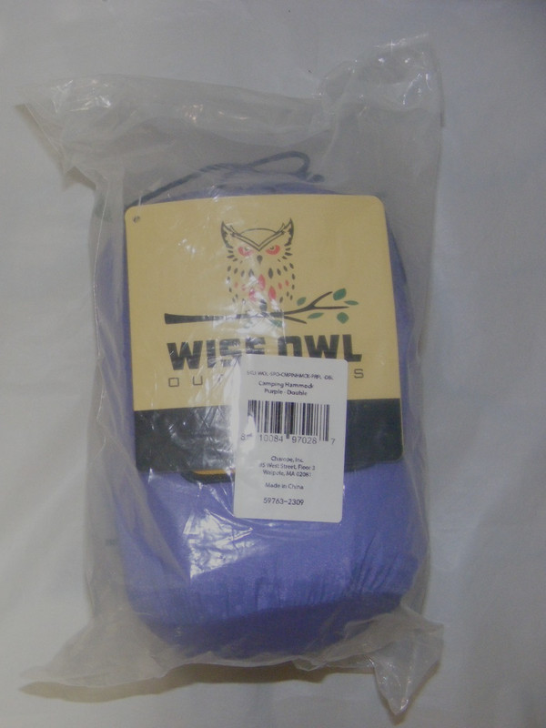 Wise Owl Outfitters Double Hammock --- purple --- NEW