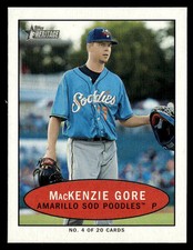 2020 Topps Heritage Minor League #4 MacKenzie Gore 1971 Bazooka Numbered Test