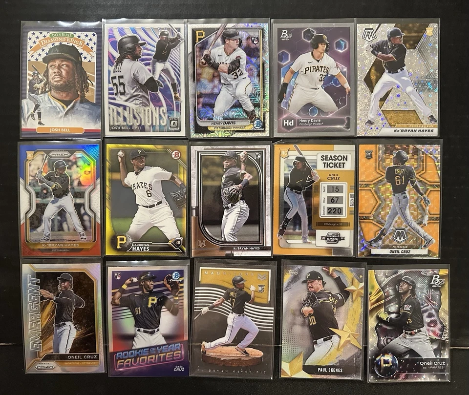 MLB Pittsburgh Pirates Baseball Card Lot #1 - Image 3 of 4