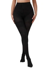 Women's Semi-Opaque Tights - High Waisted Matte Shaping Pantyhose for Everyday