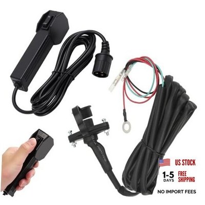 Winch Corded Hand Controller Remote Control Kit for ATV UTV Winch, 3 Prong