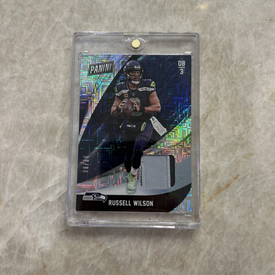 #ad 2018 Panini Black Friday Russell Wilson #5 Materials Escher Squares 25 MEM $39.99