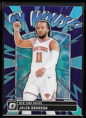 2024-25 Donruss Optic Basketball Jalen Brunson My Houe Purple Prizm