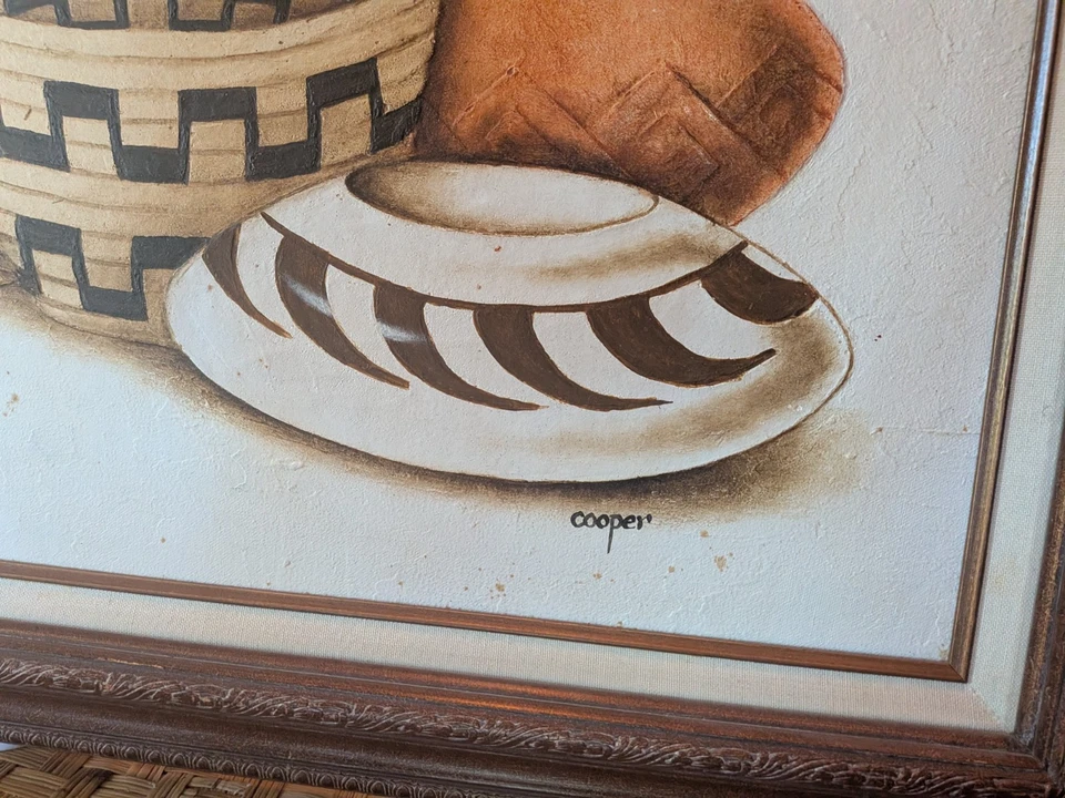 Cesta original Wayne Cooper Southwest sobre lienzo Foto 3 de 4