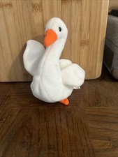 Ty Beanie Babies Gracie The Swan - White