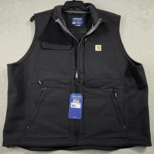 CARHARTT Sherpa Vest Mens 2XL XXL Black Insulated Outdoor Lightweight Rain NWT