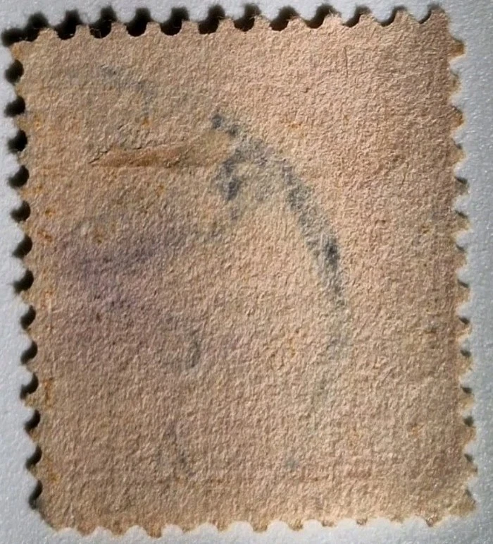 EE. UU. #364 Buen Estado Raro Como Nuevo - 1909 10c Amarillo sobre Papel Azulado Foto 2 de 4