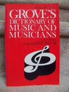 Grove Dictionary of Music | eBay
