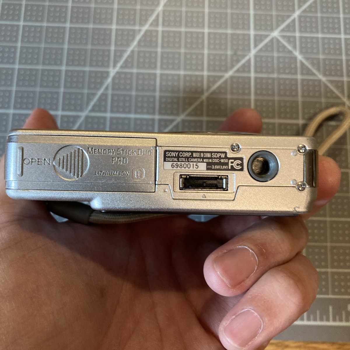 Sony Cyber-shot DSC-W50 6.0MP Digital Camera - Silver for sale