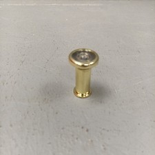 160° Door Viewer Front Door Peep Hole Polished Brass for doors 35mm to 50mm thk