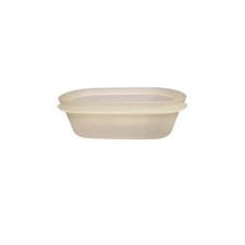 Tupperware 1611-14 Clear Plastic 2 Cup 500ml Storage Container Base Made in USA