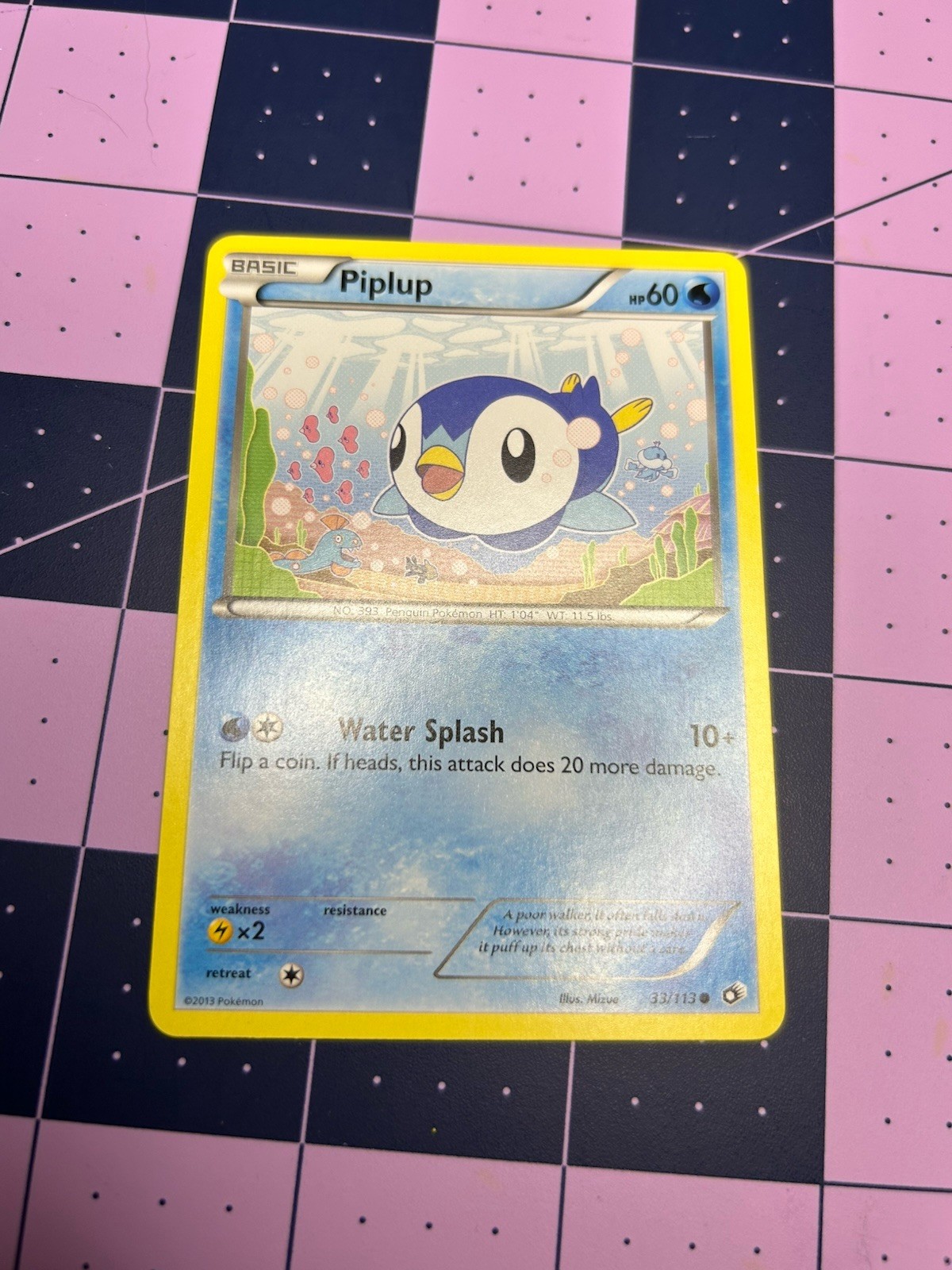 Pokémon TCG Piplup 33/113 BW Legendary Treasures Regular Common Card EN-LP 2013