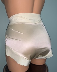 NEW Glossy Secret Stretch Satin 1X Briefs Panties SILKY Nylon Full Coverage
