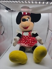 Walt Disney Vintage X Large Minnie Mouse Plush Stuffed Doll Toy 30" Red Dress