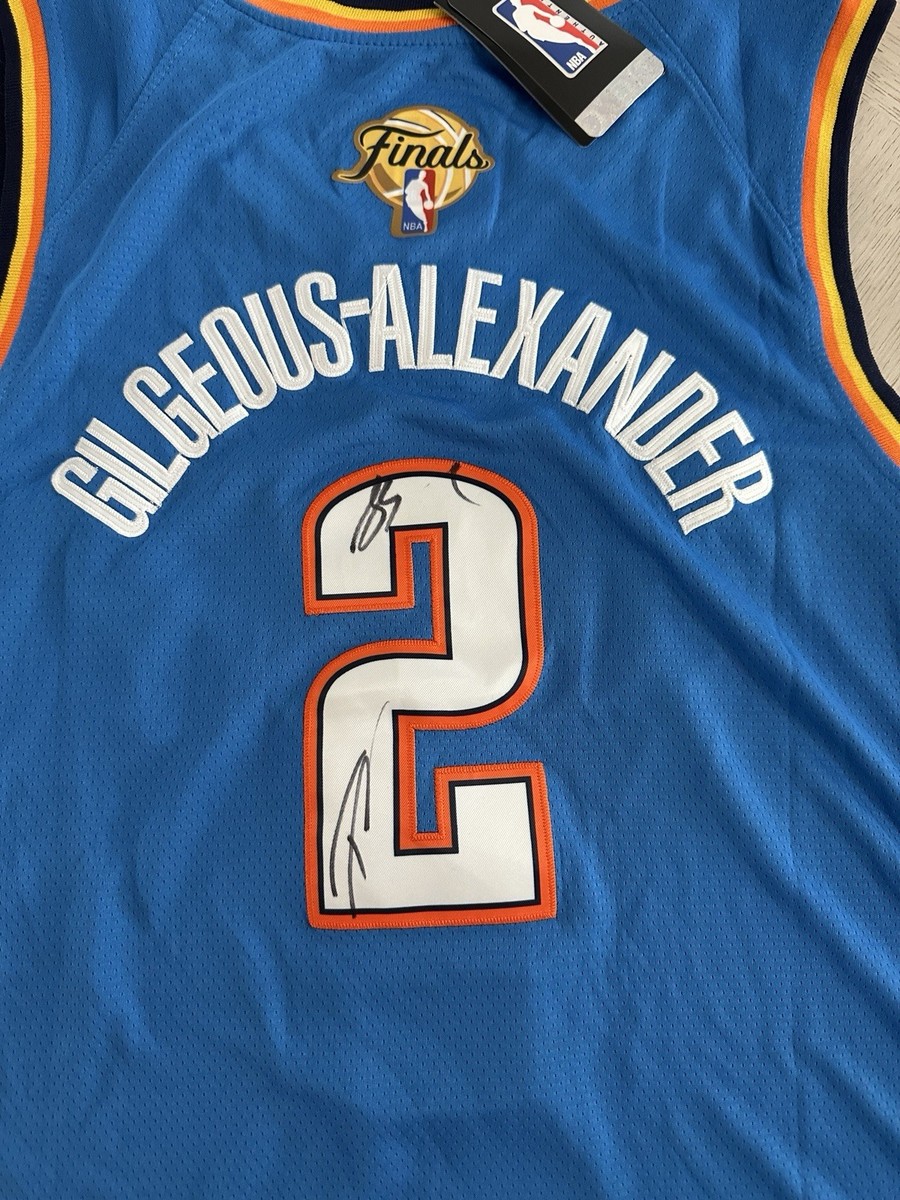 Shai Gilgeous-Alexander SGA Signed OKC Thunder Finals Jersey