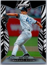 2019 Panini Prizm #256 Mariano Rivera Zebra Stripes Prizm #/99