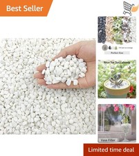 10LB White Gravel Pebbles for Plants, Aquariums, Landscaping Decorative Stones