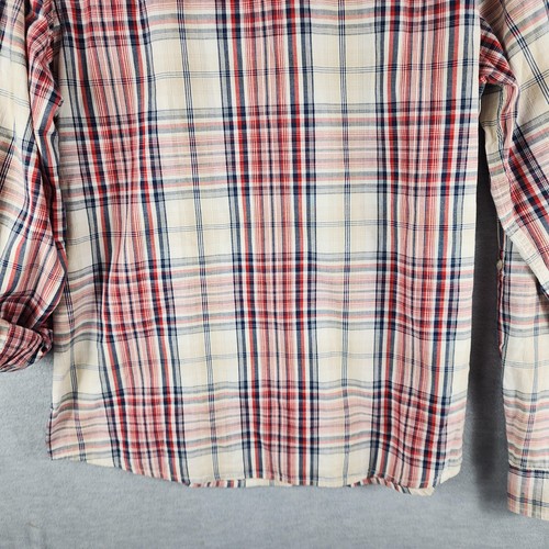 Field Stream Hemd Damen Large rot blau kariert Langarm Knopfleiste Outdoor - Bild 10 von 18